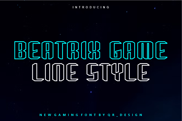 Beatrix Game Line: Bold Typography for Modern Brands