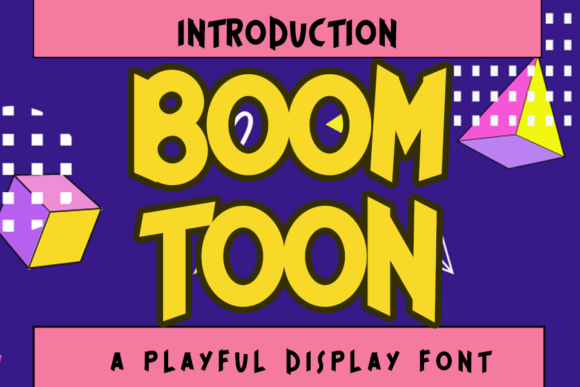 Boom Toon: The Playful Display Font for Game & Cartoon Projects