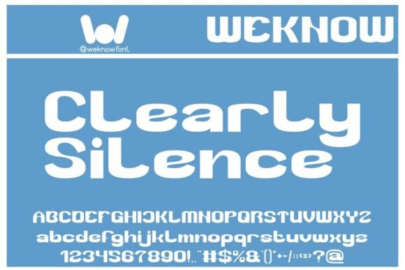 Clearly Silence: A Retro Display Font for Bold Designs