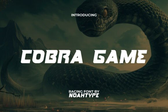 Cobra Game: A Dynamic Racing Display Typeface