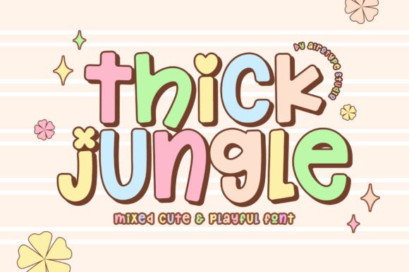 Discovering the Whimsical Charm of Thick Jungle Font