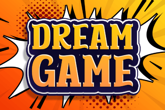 Dream Game Font: Fun, Energetic Display Type