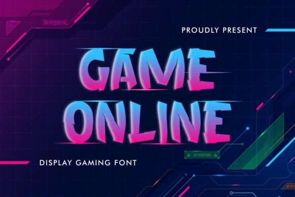 Game Online: The Ultimate Display Font for Dynamic Designs