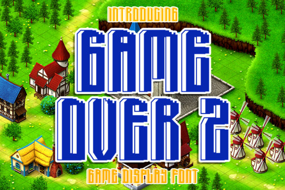 Game Over 2: A Unique Display Font for Bold Designs