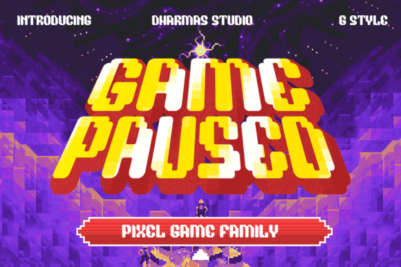 Game Paused: Your Retro Design Font