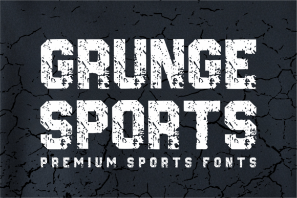 Grunge Sports: Bold Typeface for Athletic Branding