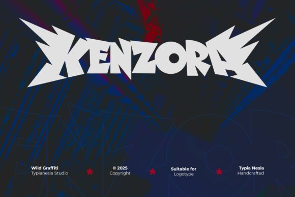 Kenzora: Wild Bold Graffiti Font for Dynamic Designs