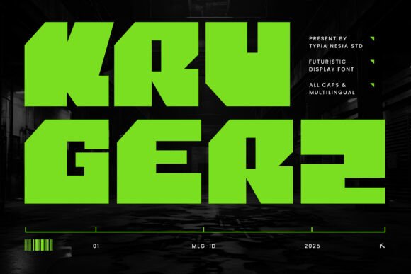 Krugerz: The Futuristic Bold Square Sans for Modern Design