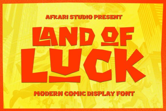 Land of Luck: A Bold Comic Typeface for Impactful Design