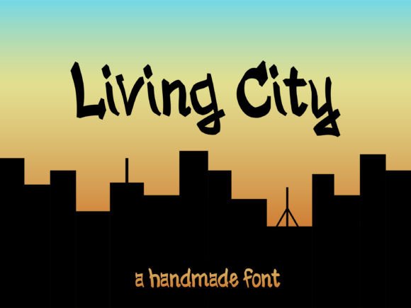 Living City: A Modern Graffiti Font for Urban Design