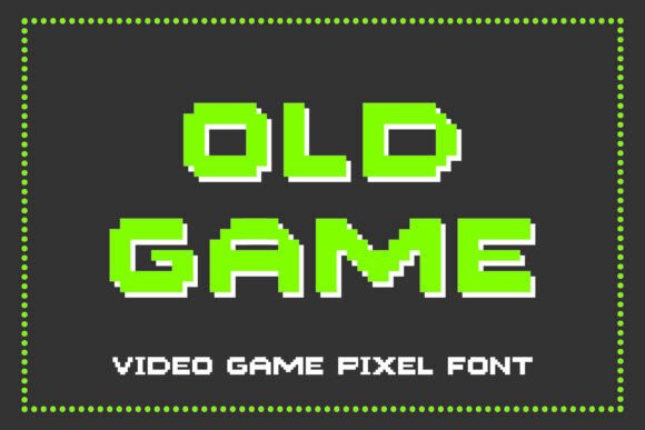 Old Game: The Pixel Font for Retro Design Projects