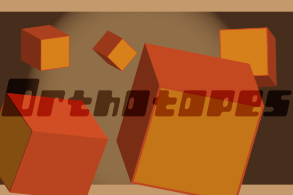 Orthotopes - Eroded: A Retro-Futuristic Display Typeface