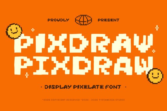 Pixdraw: A Playful Pixel Font with Hand-Drawn Charm