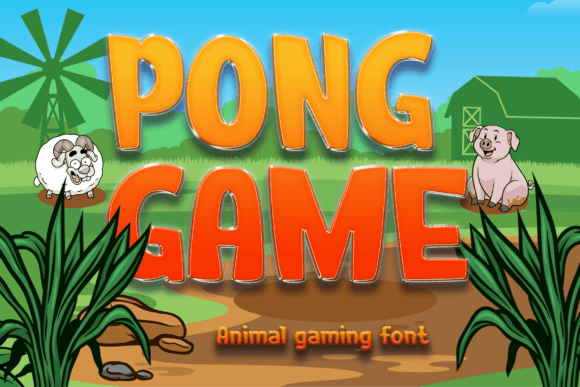Pong Game: A Bold Typeface for Creative Impact