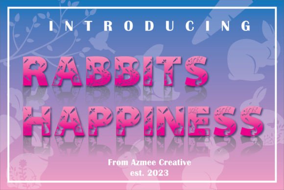 Rabbit's Happiness: A Modern Font for Creative Projects