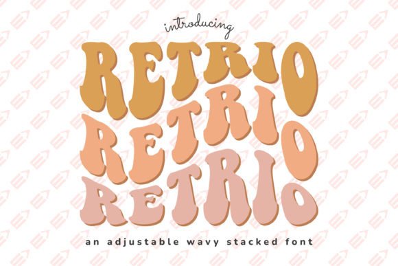 Retrio: Groovy Display Font for Vintage Designs