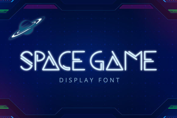 Space Game: A Futuristic Display Font for Bold Design Projects