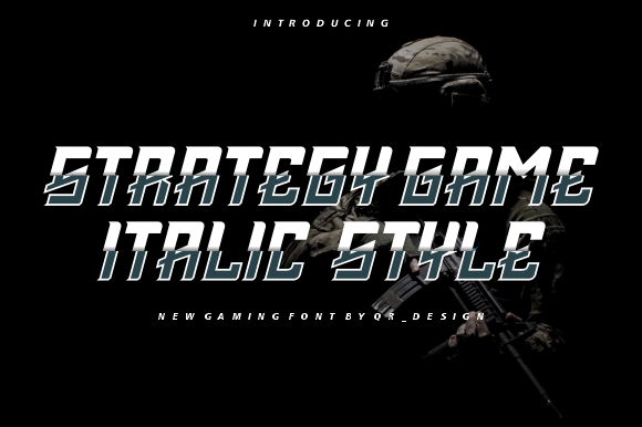 Unleash Bold Design with the Strategy Game Typeface