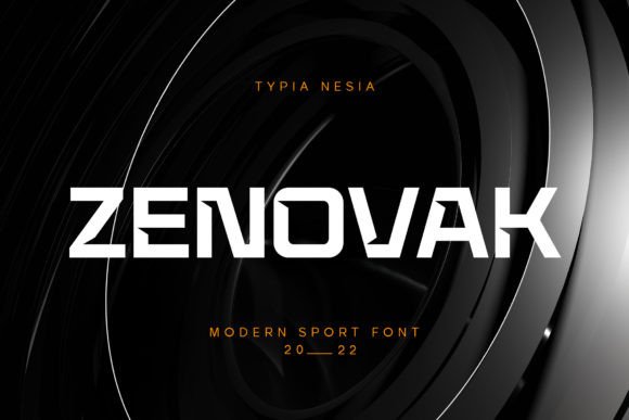 Zenovak: A Futuristic Display Sans Serif for Bold Projects